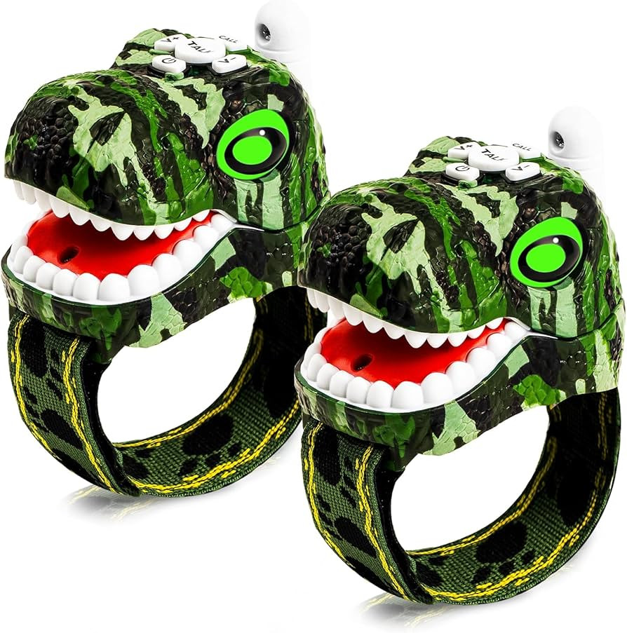 Dinosaur Walkie Talkies for Kids 2 Way Radios Toys for Boys Girls Ages 3-12 Long Range, 3 Channel... | Amazon (US)