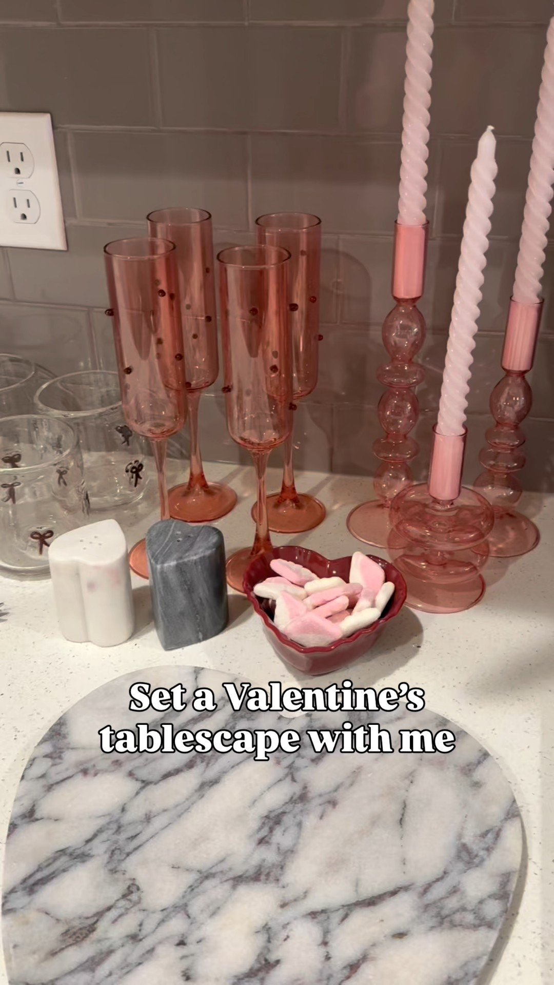 Set a Valentine’s Day tablescape with me 🎀❤️

#LTKSeasonal #LTKHome #LTKValentine