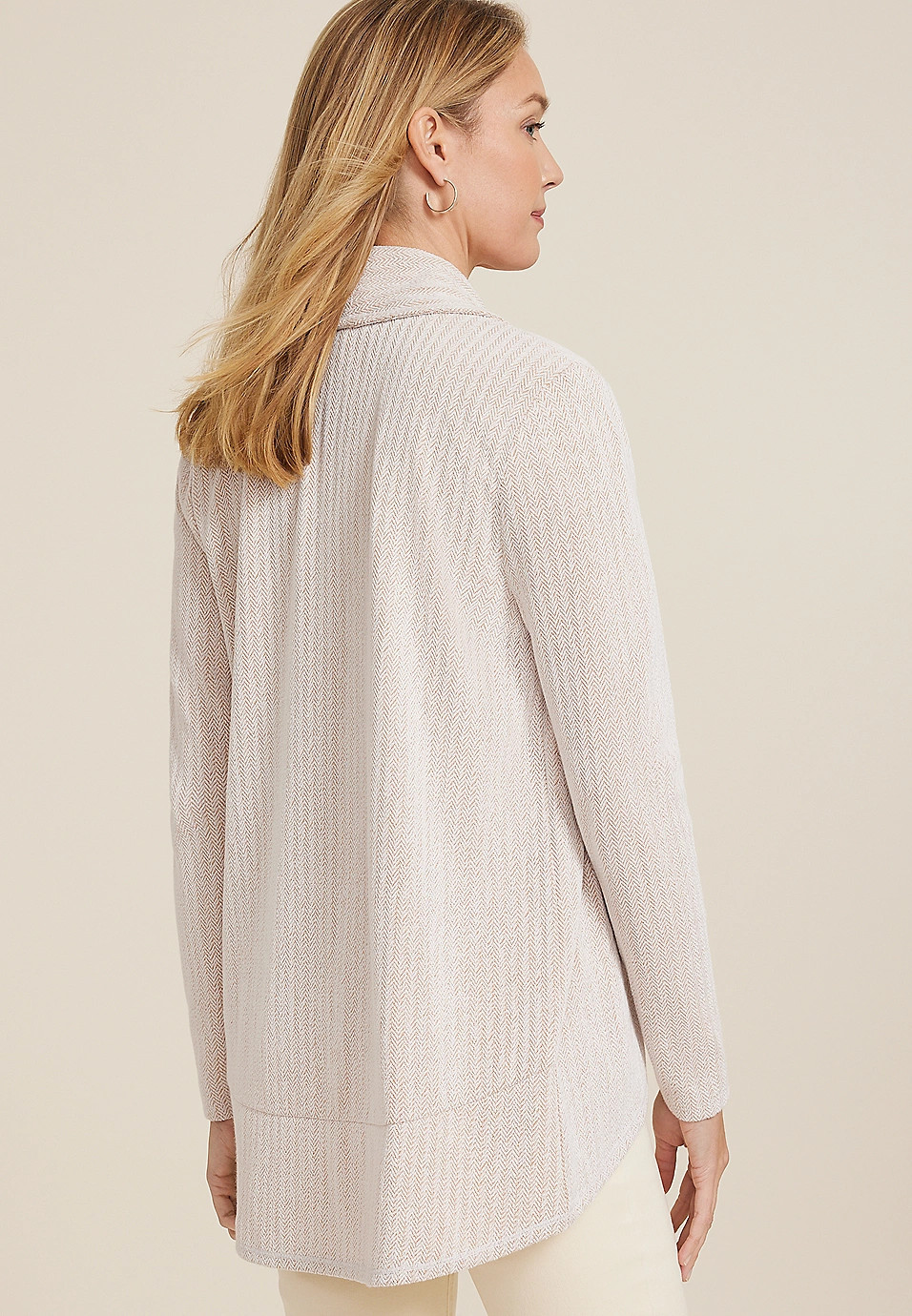 Herringbone Shawl Collar Cardigan | Maurices