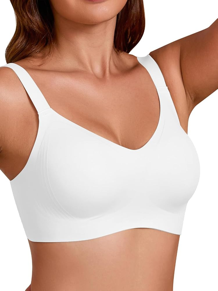 COCOMARTS Jelly Bras for Women No Underwire Full Coverage Push Up Bra Wireless Seamless Bra Comfo... | Amazon (US)