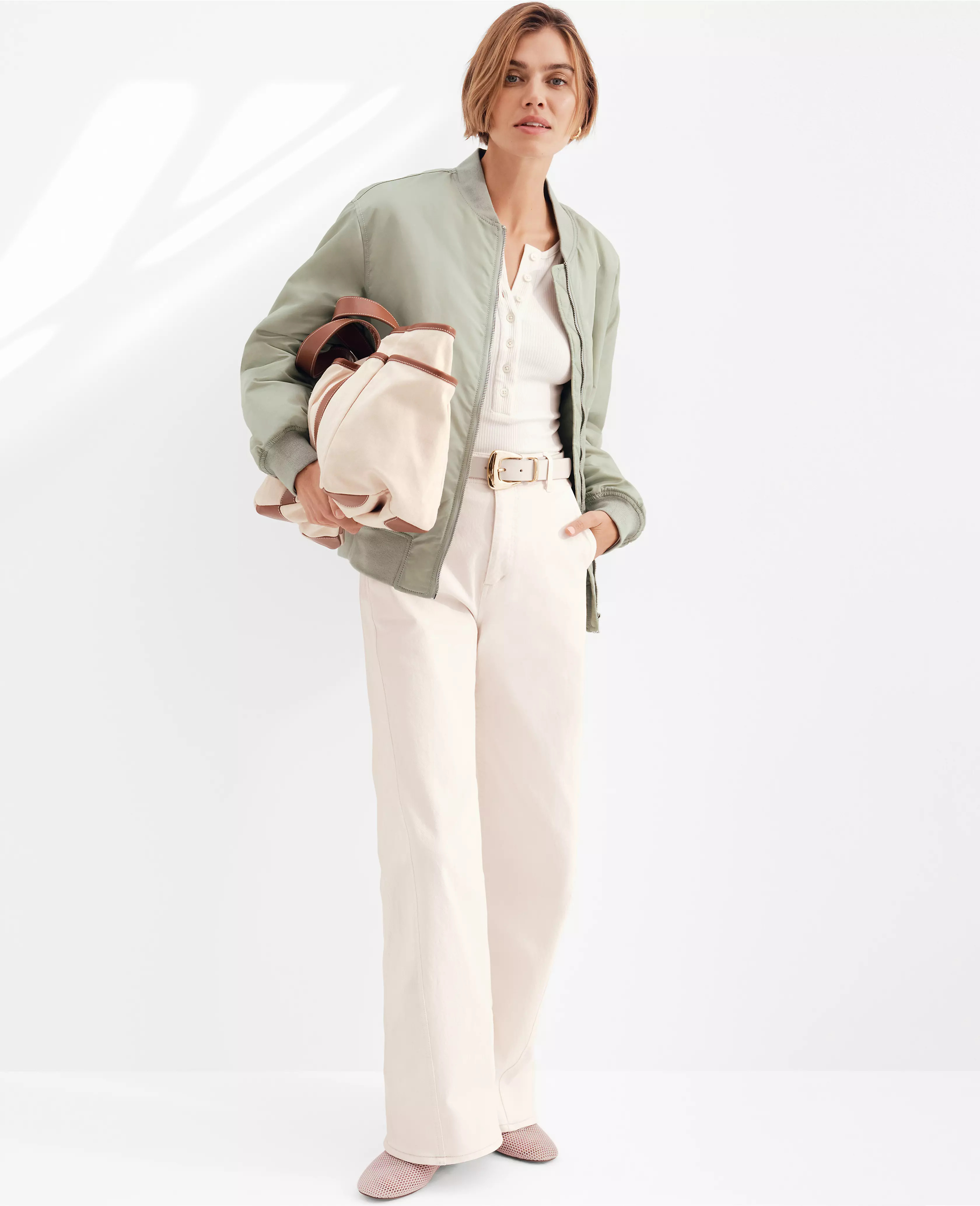 The Seamed Wide-Leg Jean | Ann Taylor