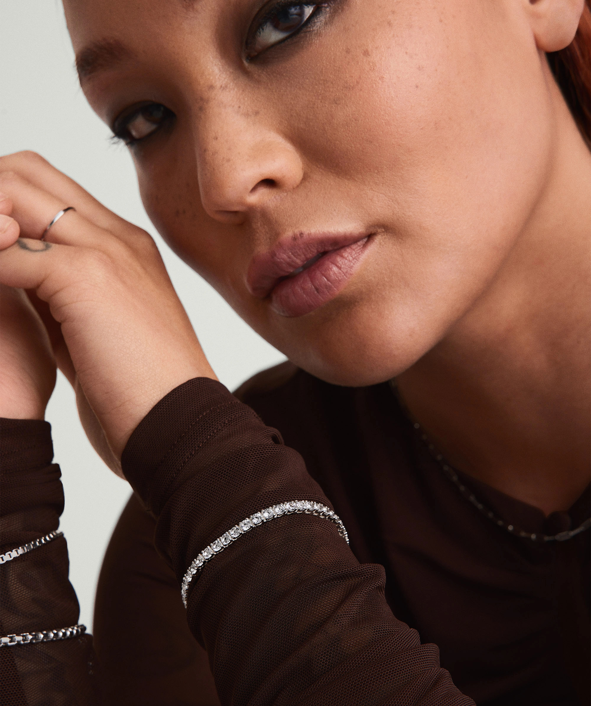 Sterling Silver Handcrafted Lab Grown Sapphire Tennis Bracelet - Jewelry | Mejuri | Mejuri Fine Crew