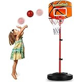Amazon.com: Toddler Basketball Hoop Stand Adjustable Height 2.5 ft -5.1 ft Mini Indoor Basketball... | Amazon (US)