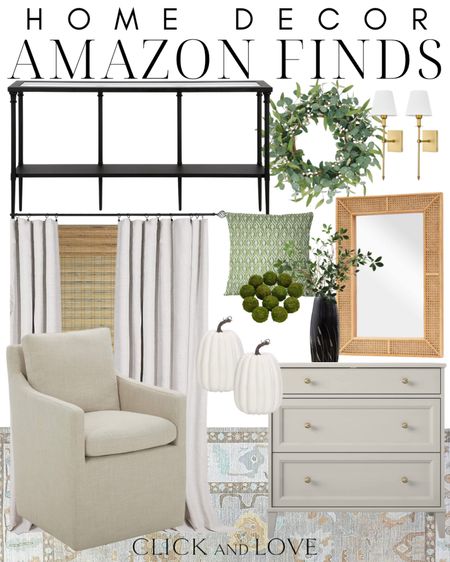 Amazon home finds! This console is a great price for the size 🖤

Upholstered chair, upholstered dining chair, coasting dining chair, neutral dining chair, oushak rug, area rug, dresser, rattan mirror, curtains, drapery, Roman shades, wreath, accent pillow, sconces, pumpkins, ficus stems, faux stems, console table, console, entryway, bedroom, dining room, living room, seasonal decor, fall home decor, fall, fall finds, Interior design, look for less, designer inspired, Amazon, Amazon home, Amazon must haves, Amazon finds, amazon favorites, Amazon home decor, Amazon furniture #amazon #amazonhome

#LTKhome #LTKunder100 #LTKSeasonal