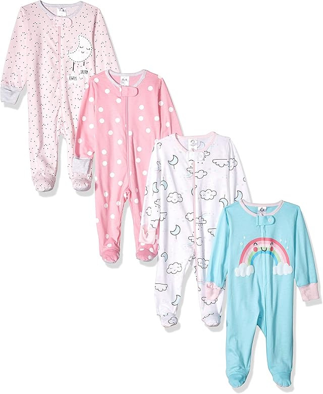 Gerber baby-girls 4 Pack Sleep 'N Play Footie | Amazon (US)