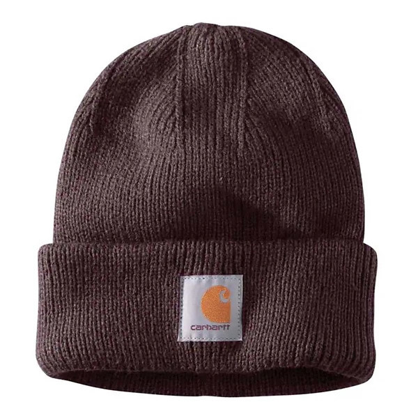 Women's Carhartt Rib Knit Beanie One Size Blackberry | Scheels