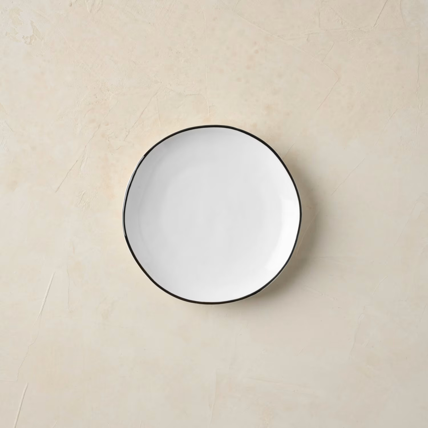 Magnolia Black Rim Ceramic Plate | Magnolia