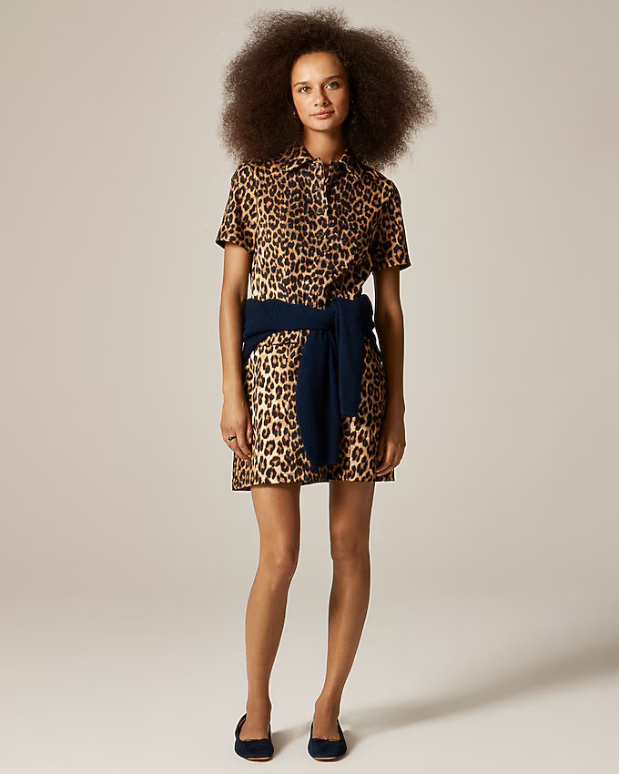 Parc dress in leopard print | J. Crew US