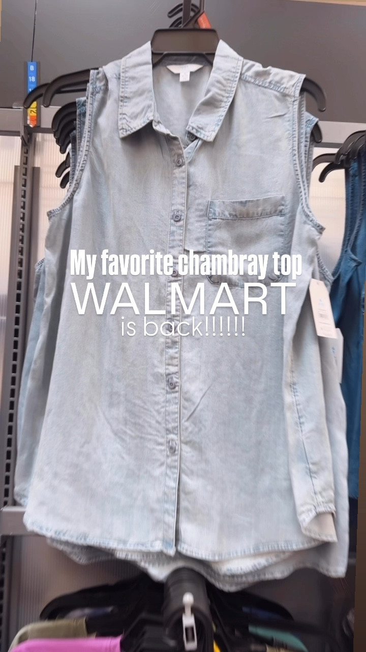 These chambray tops are sooooo good every year!!!!! I always get a ton of wear out of them!!! Summer closet staple for sure!!!! 
⬇️⬇️⬇️
Top size medium but need small
Jeans size smalll

#LTKFindsUnder100 #LTKStyleTip #LTKFindsUnder50