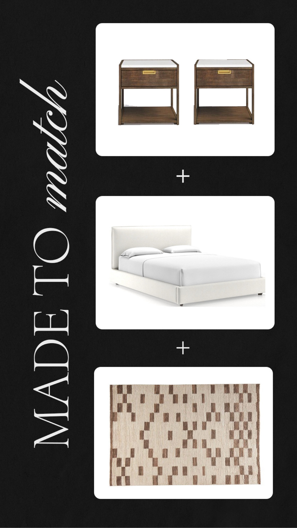 Nightstand, upholstered bed, and rug combinations for a contemporary and transitional bedroom

#LTKhome