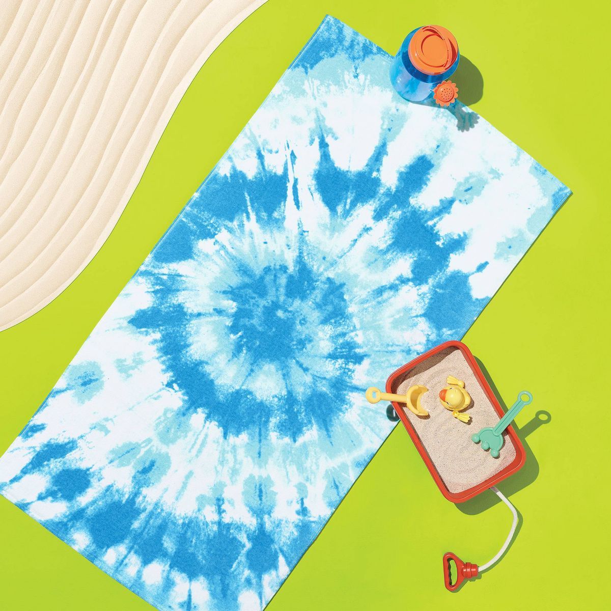 Tie Dye Beach Towel Blue - Sun Squad™ | Target