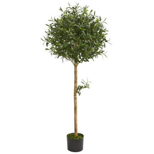Nearly Natural 60-in Green Artificial Olive Trees Lowes.com | Lowe's
