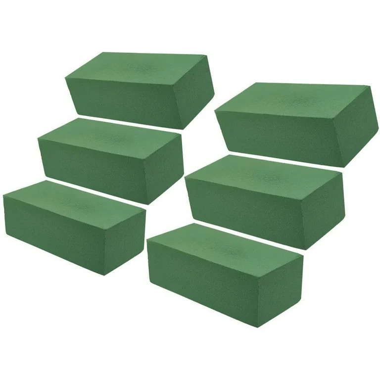 6 Pack Floral Foam Blocks - Wet Foam Bricks for Florists, Crafts, Fresh Flower Arrangements (9 x ... | Walmart (US)