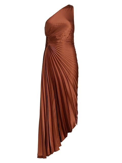 A.L.C. Delfina Asymmetrical Pleated Dress | Saks Fifth Avenue