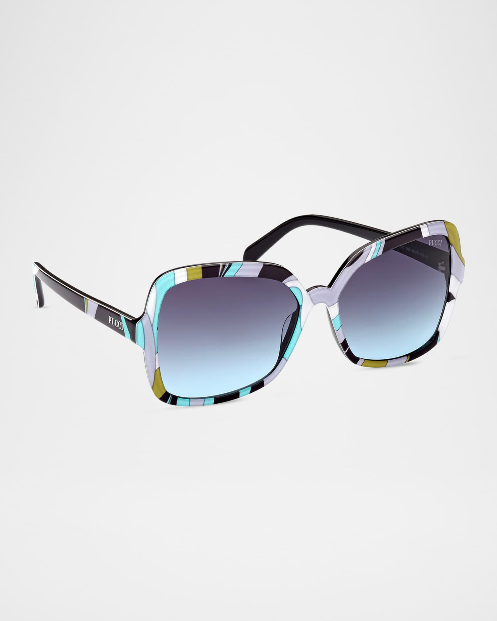 60mm Iride Plastic Butterfly Sunglasses | Neiman Marcus