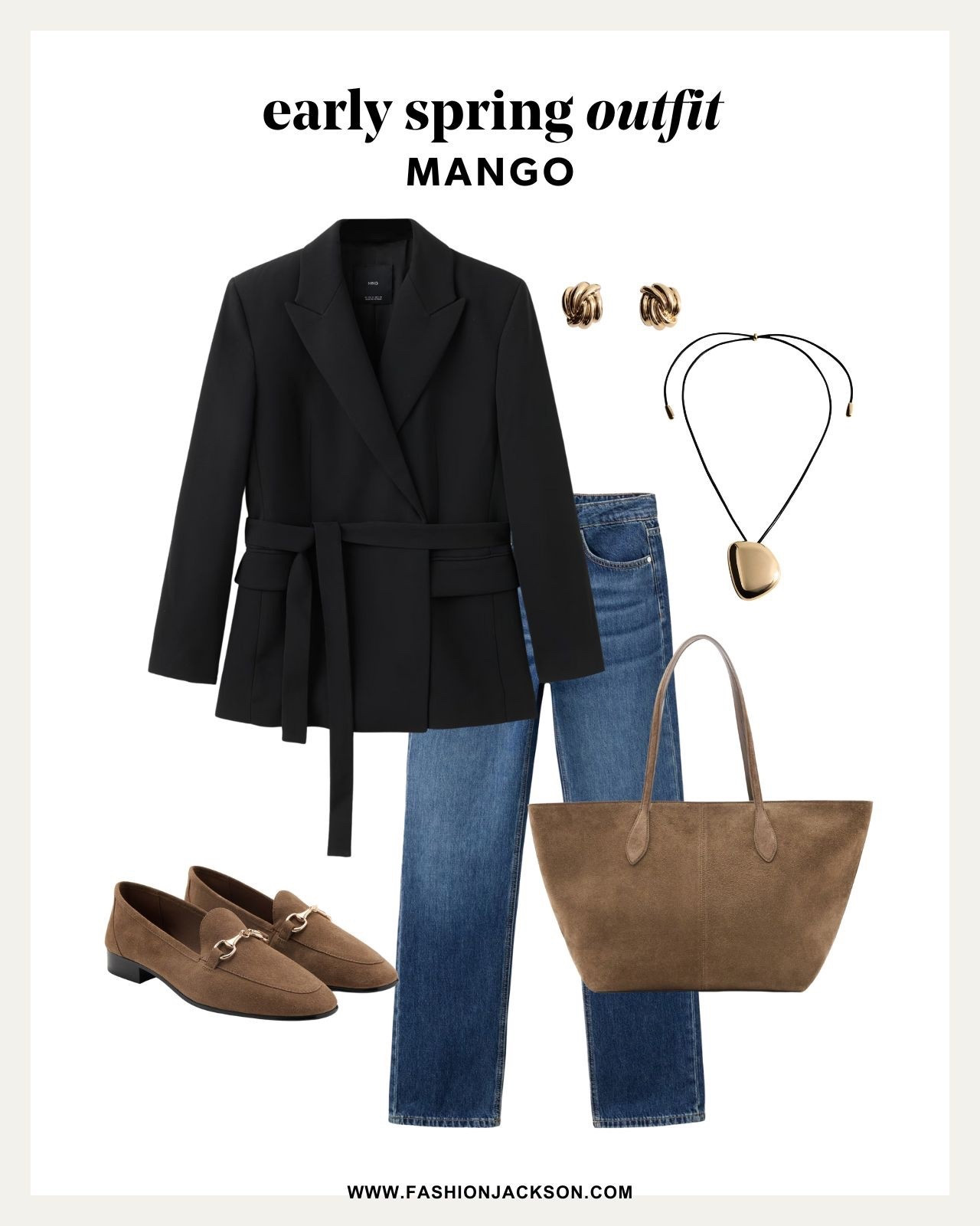 Early spring outfit idea @mango #ad EXTRA 15% OFF online only for purchases over $180 with code MNG15 | Until 02/03| applies to full price and sale items

#LTKSaleAlert