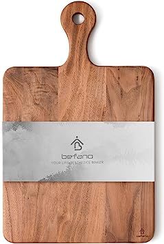 Befano Black Walnut Square Cutting Board for Kitchen with Handle, Serving Tray, Bread Tray, Pizza... | Amazon (US)