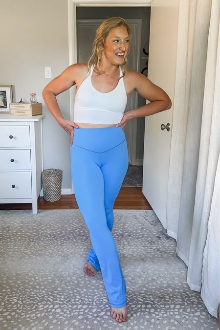 The cutest activewear pieces for Summer!

Sports bra - size M - this is low to medium impact bra. It has removal pad, is long-lined, and has a cute racer back 10/10 🙌🏼

Flared leggings/yoga pants - size s- I always size down in leggings because I like I tighter fit when working out. I love this super cute color and the v stitching that is super flattering! The material is very lightweight and they have amazing stretch! ✨

#LTKFitness #LTKActive #LTKFindsUnder50