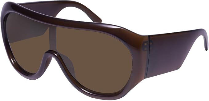 mosanana Trendy Oversized Sunglasses for Women Wrap Around Shield MS52597 | Amazon (US)