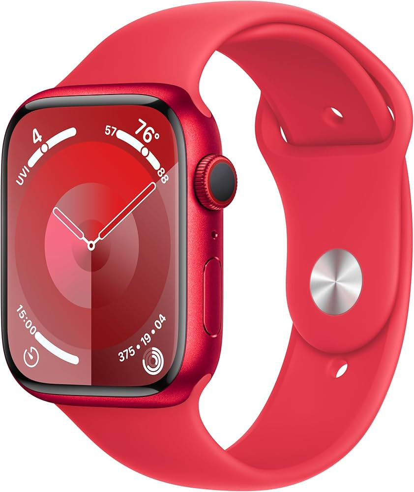 Apple Watch Series 9 [GPS + Cellular 45mm] Smartwatch with (Product) RED Aluminum Case with (Prod... | Amazon (US)