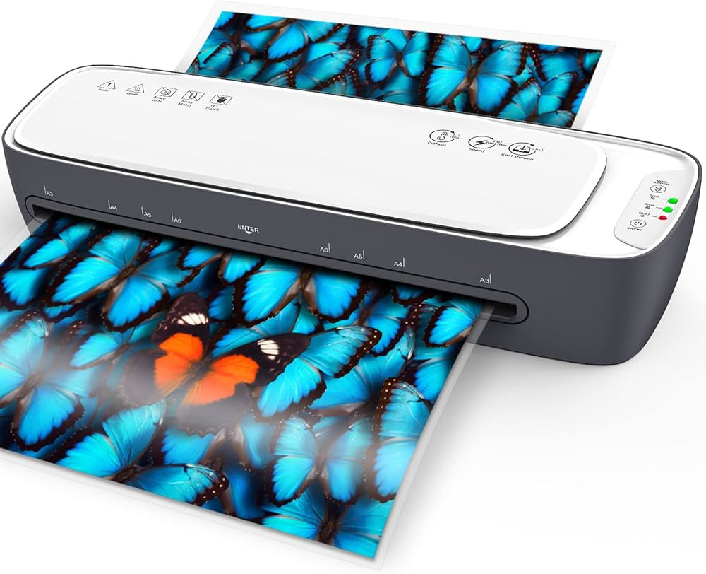 Laminator Machine 13-Inch Thermal Lamination with Laminating Sheets 9 in1 Office Desktop Laminate... | Amazon (US)