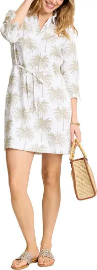 Palm Banks Tie Waist Shift Dress | Nordstrom