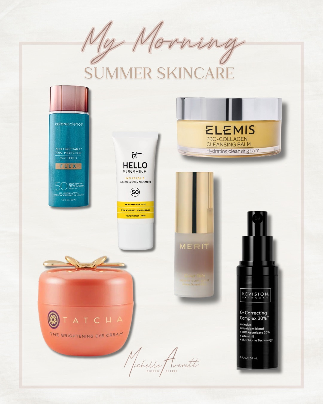 My summer morning skincare routine is my favorite way to start the day feeling fresh and glowing with minimal effort. I always reach for a tinted sunscreen to even out my complexion and add a natural, healthy radiance, a brightening eye cream to help wake up and refresh my under eyes, and a moisturizer that leaves my skin smooth, hydrated, and dewy. It is a simple routine that feels lightweight, polished, and effortlessly luminous all summer long.

Summer skincare, skincare over 40, morning skin routine

#LTKOver40 #LTKselfcare #LTKmorningroutine