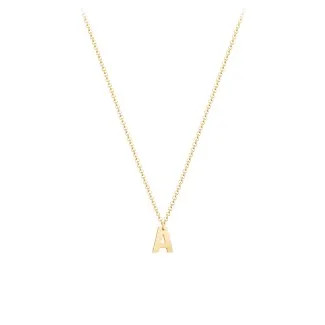 Initial Necklace with 1 Letter - Modern | Jewlr