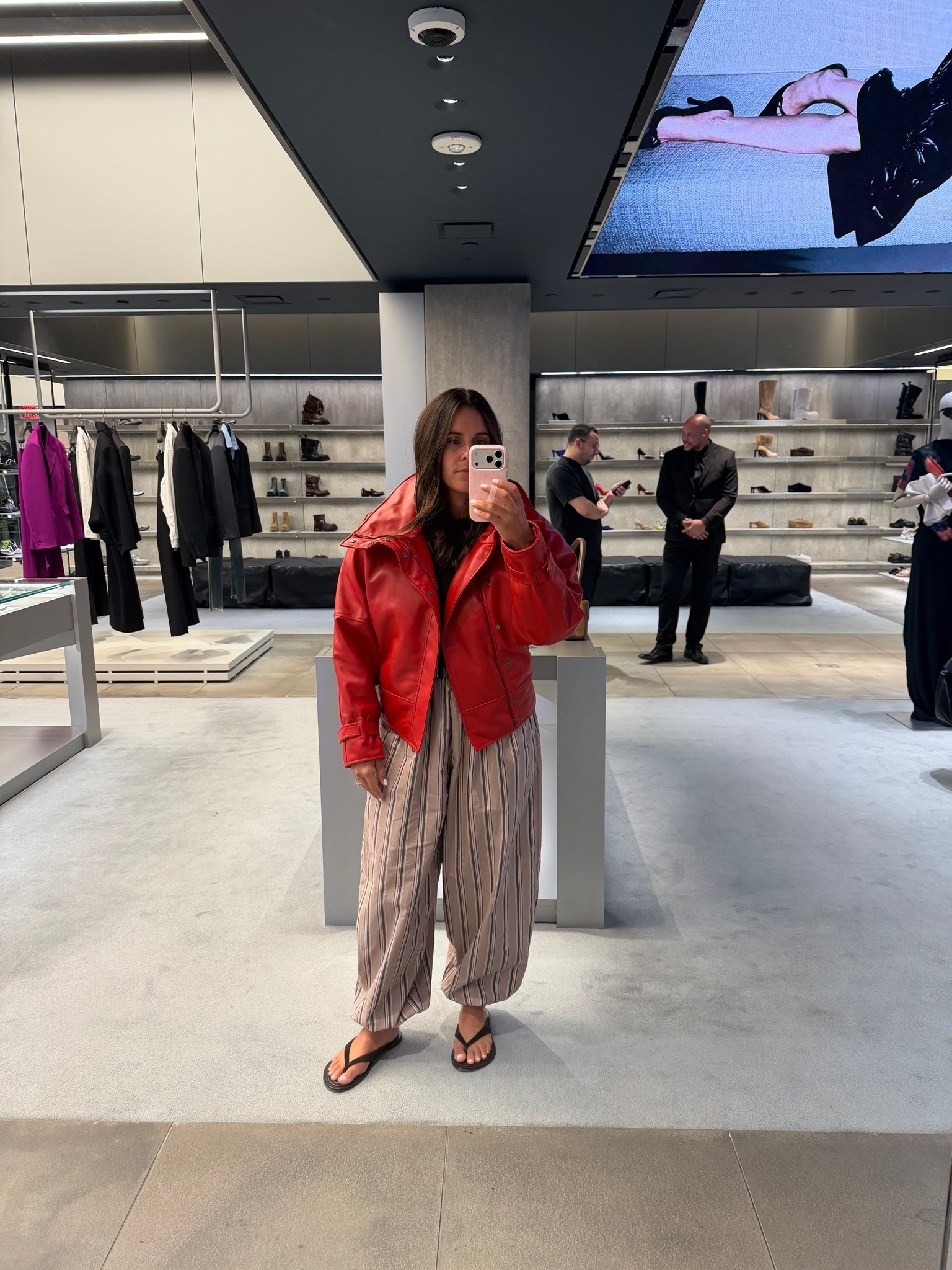 Coolest, softest red leather jacket.

#LTKdayinmylife #LTKootd #LTKSeasonal