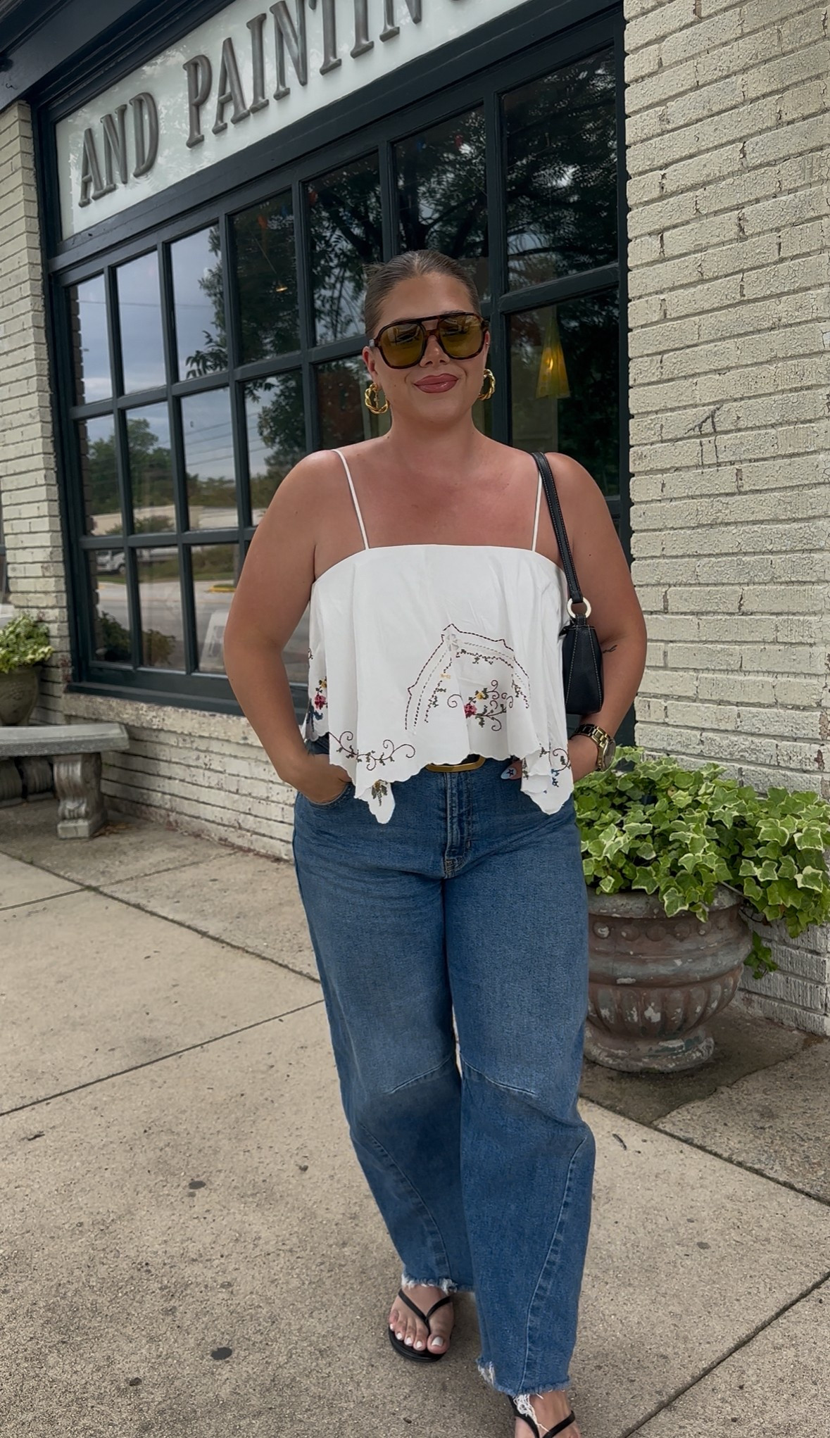 Casual weekend look but make it chic!
This embroidered handkerchief top is giving vintage charm while the wide-leg jeans keep it effortless. Just add oversized sunnies, gold hoops, and a sleek bag for an easy summer outfit formula.

Shop the look on LTK
#LTKCurves #LTKSummer #WeekendStyle #EffortlessChic #CasualOOTD #VintageInspired #DenimStyle

#LTKMidsize #LTKStyleTip #LTKFindsUnder100