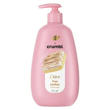 Dove Crumbl Limited Edtion Liquid Hand Soap Tres Leches Cleanses & Nourishes Hands, 12 fl oz | Walmart (US)