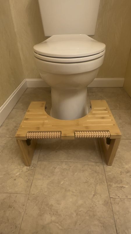 Friends this might be an uncomfortable topic, but let’s be honest, a stool really does make “going” so much easier. And this foldable wooden stool with foot massage is a much chicer version for your bathroom! It also makes a great gift!

#LTKHoliday #LTKhome #LTKGiftGuide