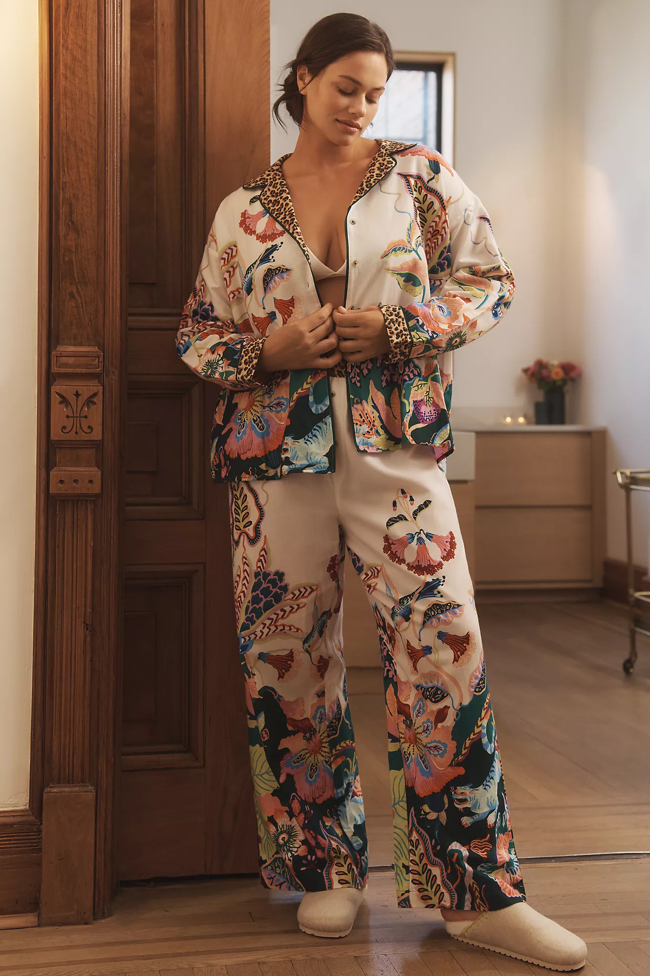 By Anthropologie Flannel Buttondown Pajama Top | Anthropologie (US)