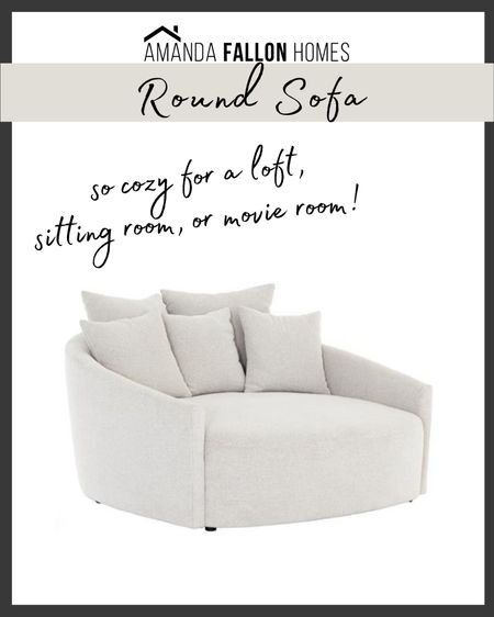This cozy round sofa is 20% off for Labor Day weekend and would be so perfect for a loft, sitting room, or movie room!

#LaborDay #LaborDaySales #LaborDaySale #FurnitureSale #Living roomFurniture #LivingRoom #Sofa #CozySofa #SittingRoom #MovieRoom  #RoundSofa #KathyKuo

#LTKFind #LTKsalealert #LTKhome