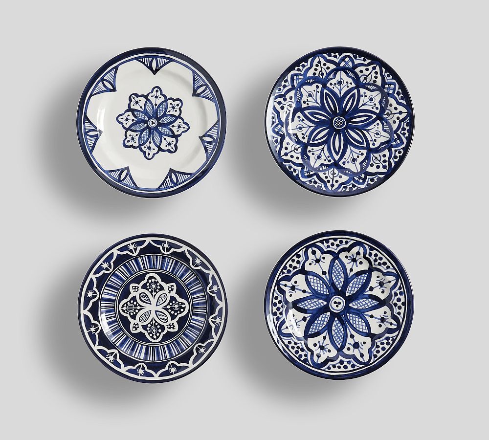 Medina Melamine Appetizer Plates - Set of 4 | Pottery Barn (US)