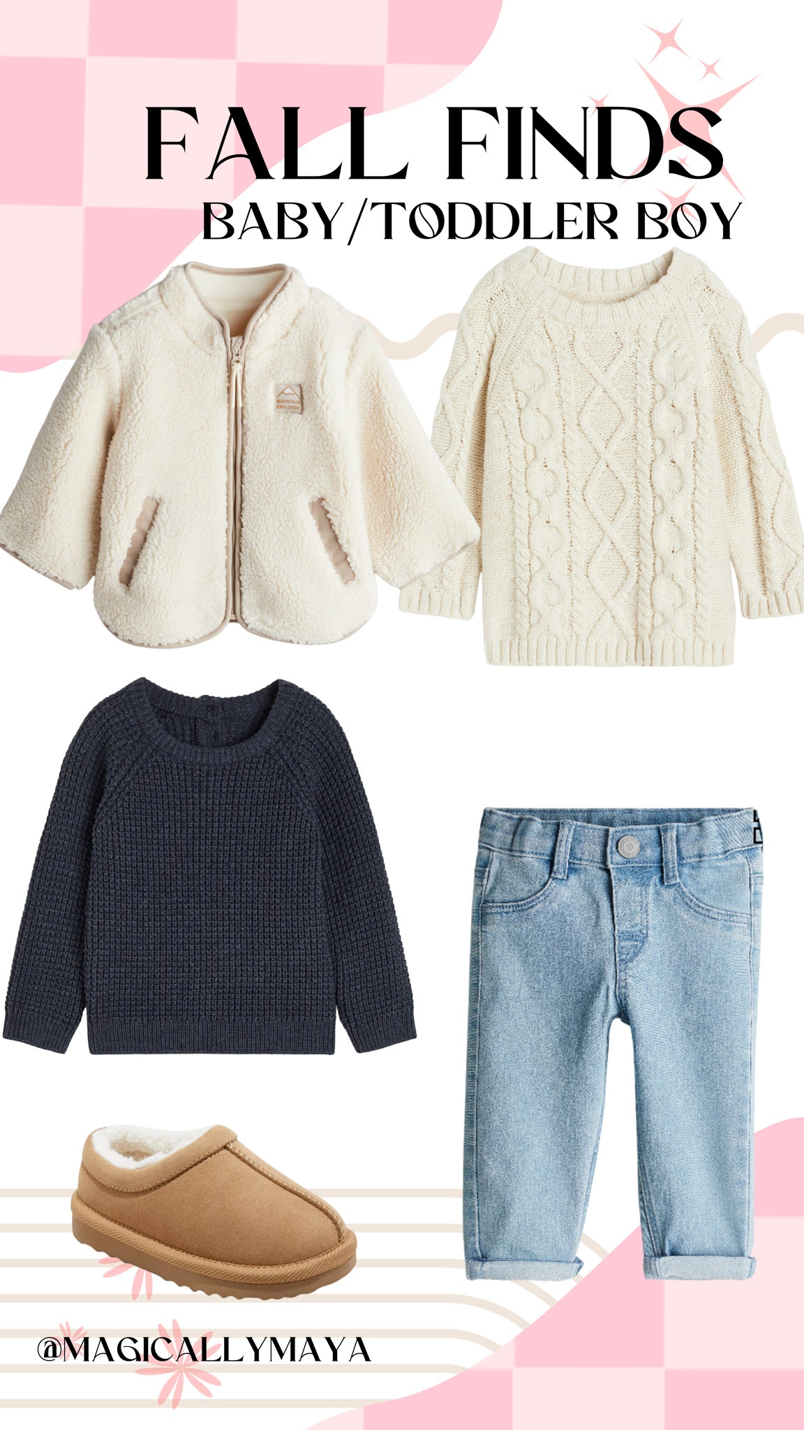 more fall clothes for little guys! adore these sweaters for my almost one year old. the Ugg look a likes come in and out of stock, so keep checking the app!

#LTKSeasonal #LTKBaby #LTKKids