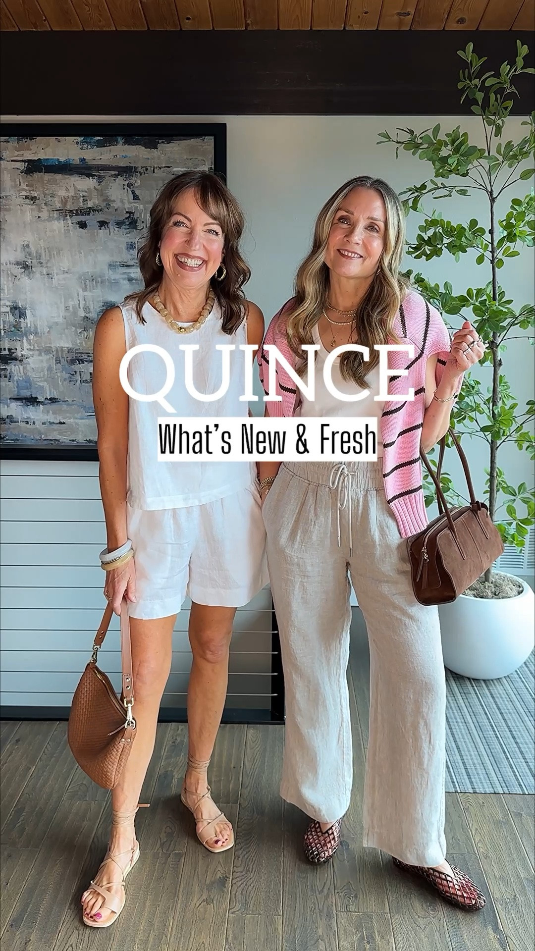 Fresh for summer! New at @Quince —summer capsule favorites plus new colors & hot trends!

We love Quince for affordability, top notch quality, and easy shipping, but we keep coming back because we LOVE their style!

Top picks: 100% European linen short & shells that make the cutest sets, must-have linen pants, bestselling striped sweater in a new colorway, and a cool girl East West suede bag! 

We’re both 5’6” and wear small in everything.
#quincepartner

#LTKOver40 #LTKootd #LTKTravel