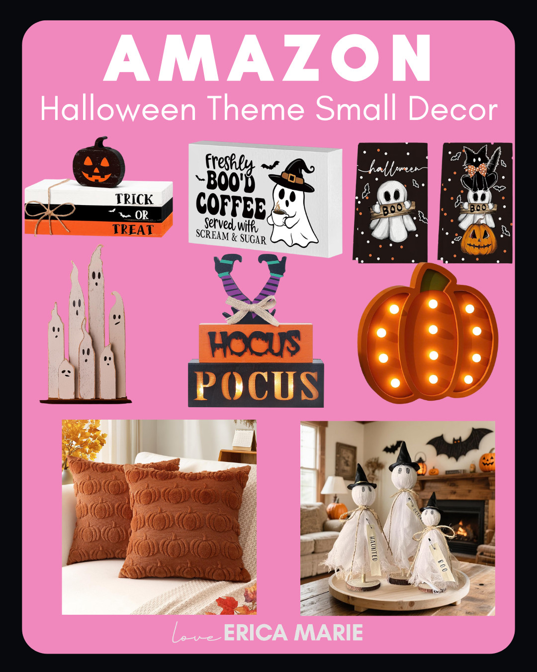 Spooky season styling, but make it aesthetic! Love these small Halloween decor. They are the easiest way to give your space that festive fall vibe without cluttering your home. 

#HalloweenAesthetic #FallHomeStyling #SpookyVibes #FallFinds #SmallHalloweenDecor  

 #LTKSeasonal #LTKHome #LTKSaleAlert