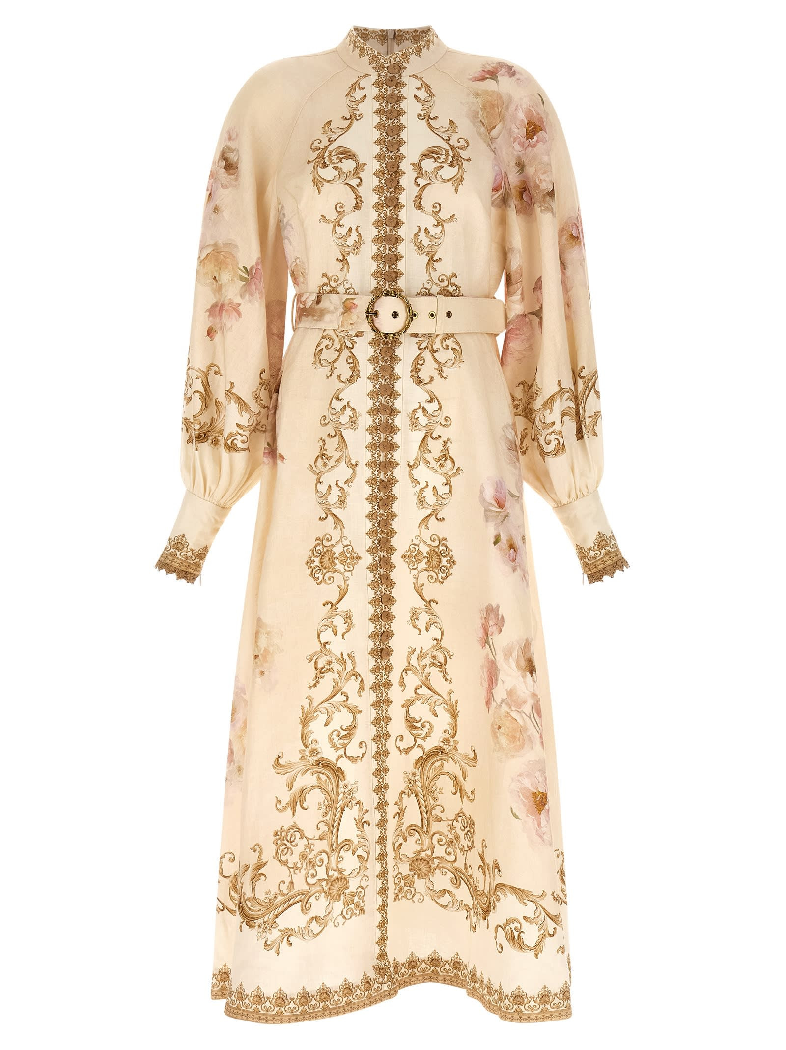 Zimmermann hypnotic Buttoned Midi Dress | Italist.com US