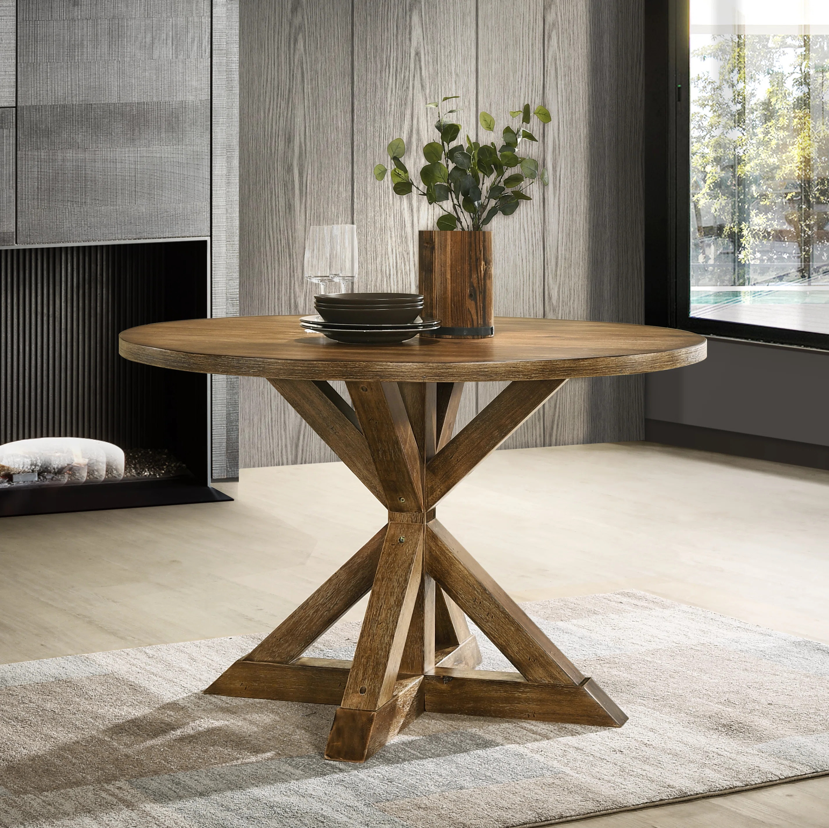 Ebbert 48'' Trestle Dining Table | Wayfair North America