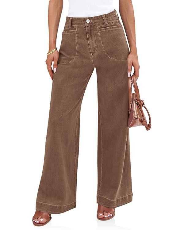 Cicy Bell High Waisted Wide Leg Jeans Loose Denim | Amazon (US)
