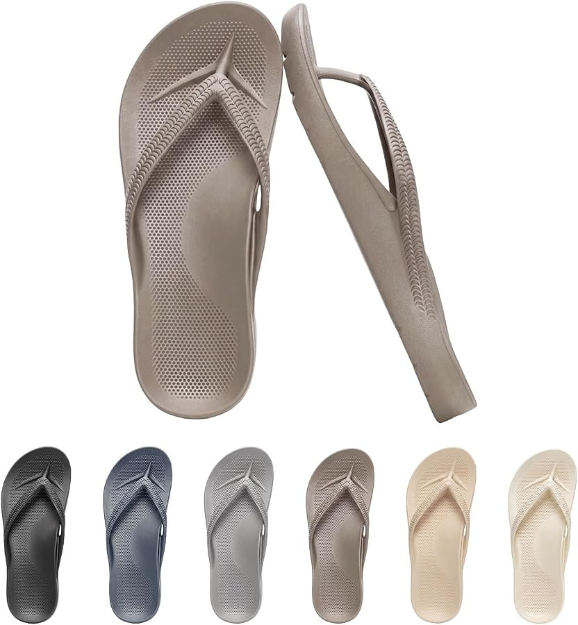 Arch Support Flip Flops for Women Men Thick Sole Platform Sandals, Non-Slip Cushioning Thong for ... | Amazon (UK)
