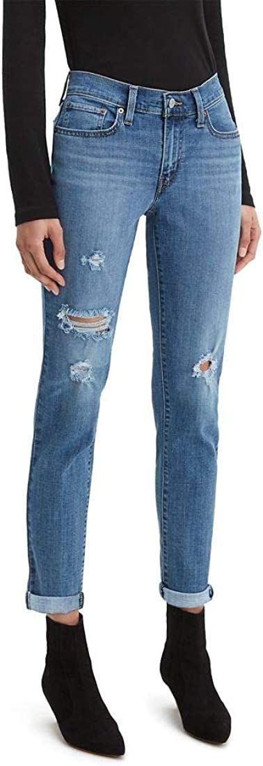 Levi's Women's New Boyfriend Jeans, Hawaii Blue, 27 (US 4) at Amazon Women's Jeans store | Amazon (US)