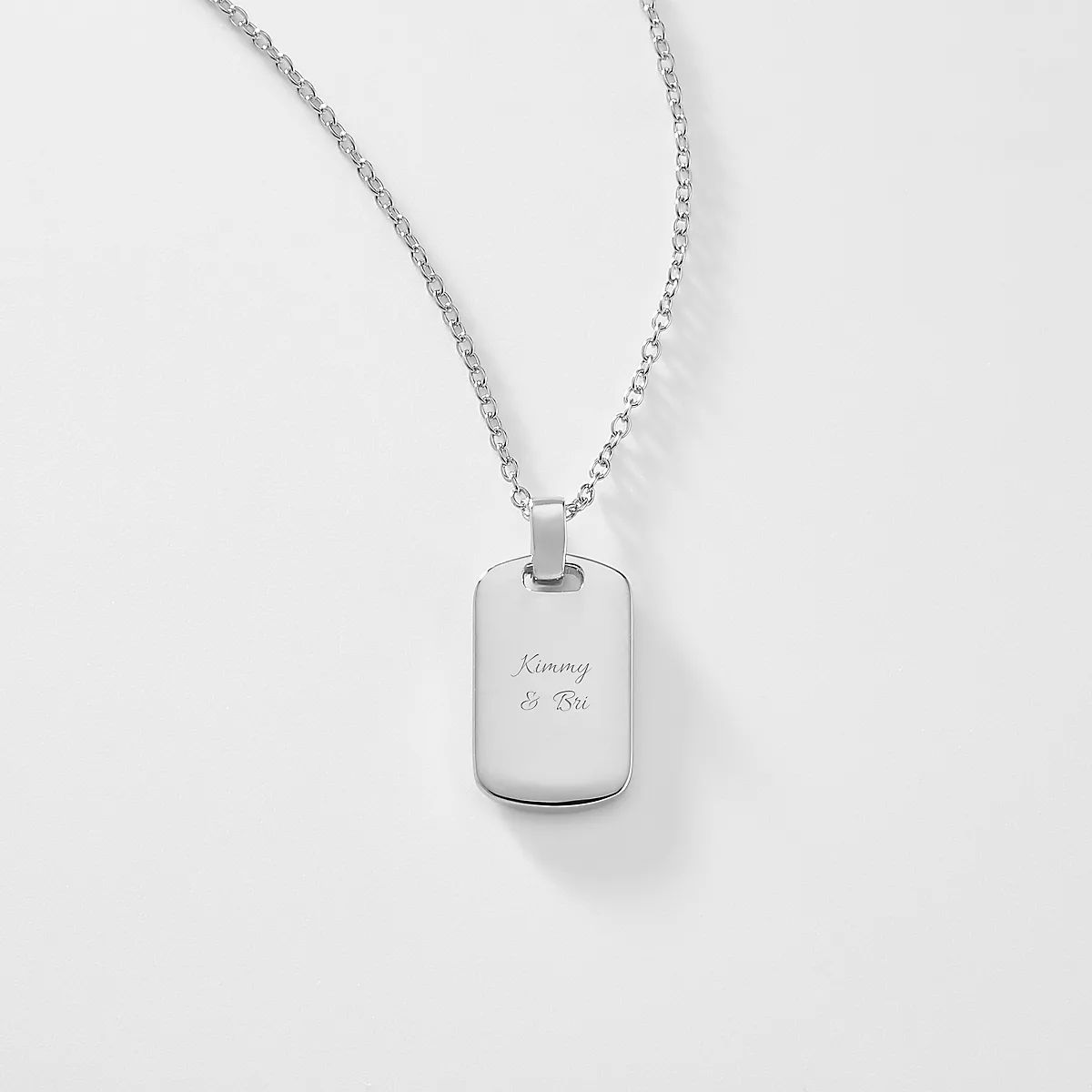 Sterling Silver Dog Tag Necklace | Things Remembered