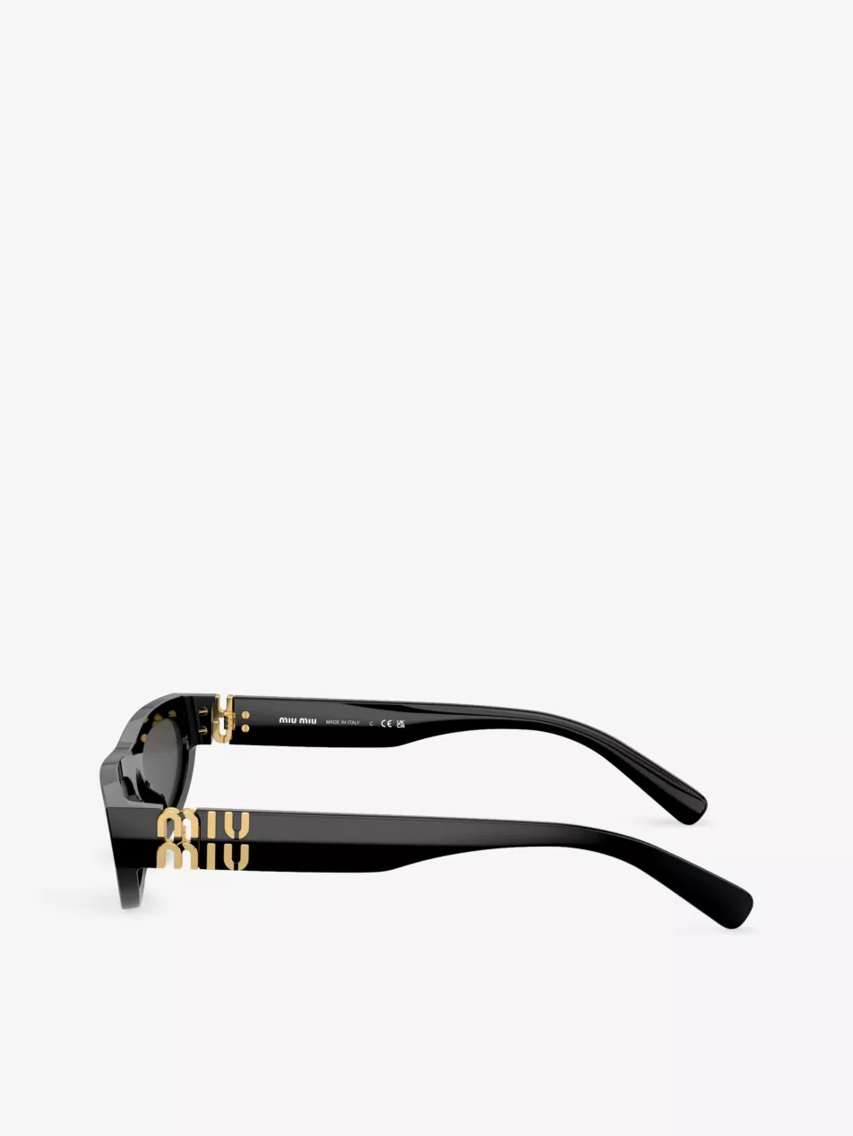 MU 07ZS irregular-frame acetate sunglasses | Selfridges