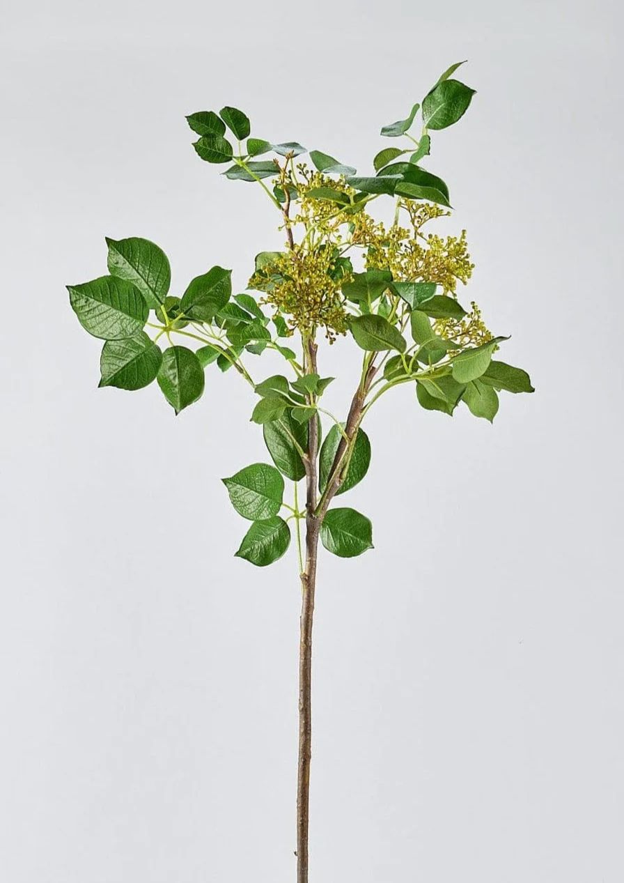 Artificial Tall Privet Seeded Leaf Branch - 46" | Afloral