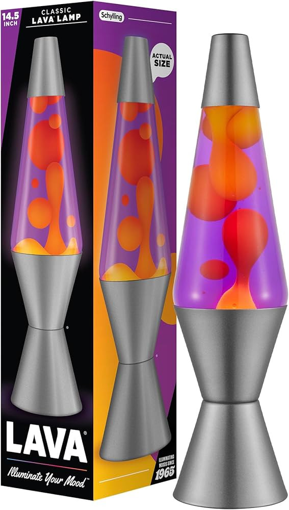 Lava® Lamp - 14.5" Purple Sunset - The Original Motion Light - Yellow Wax and Purple Liquid - It... | Amazon (US)