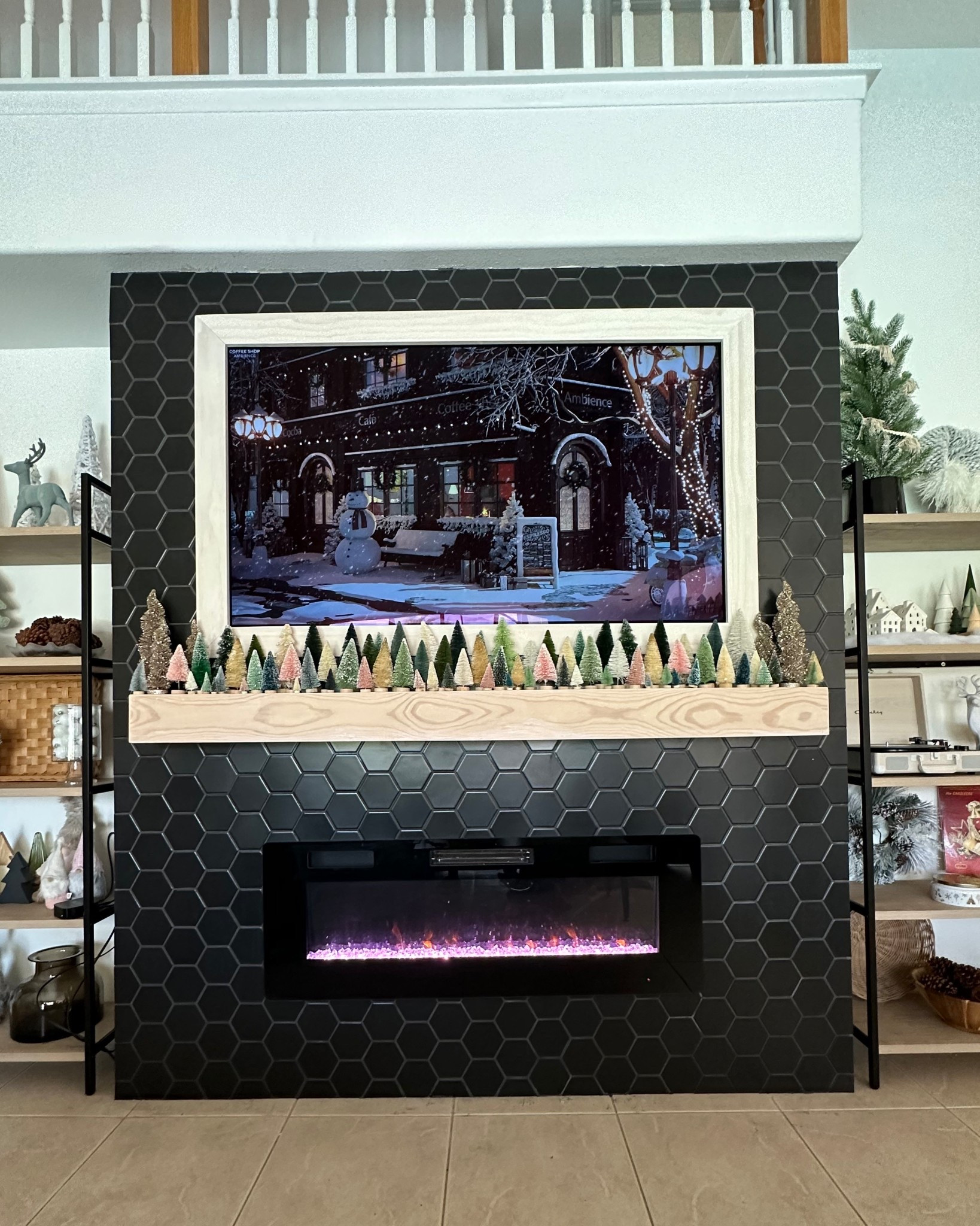 Mantle full of mini trees / Christmas decor / boho Christmas decor 

#LTKHoliday #LTKHome #LTKGiftGuide