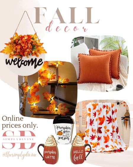 Amazon fall decor picks! So many cute things to choose from. I will forever be looking around for fall aesthetic things on Amazon. 😂🍂

| Amazon | fall decor | home | home decor | autumn | 

#LTKunder50 #LTKhome #LTKSeasonal