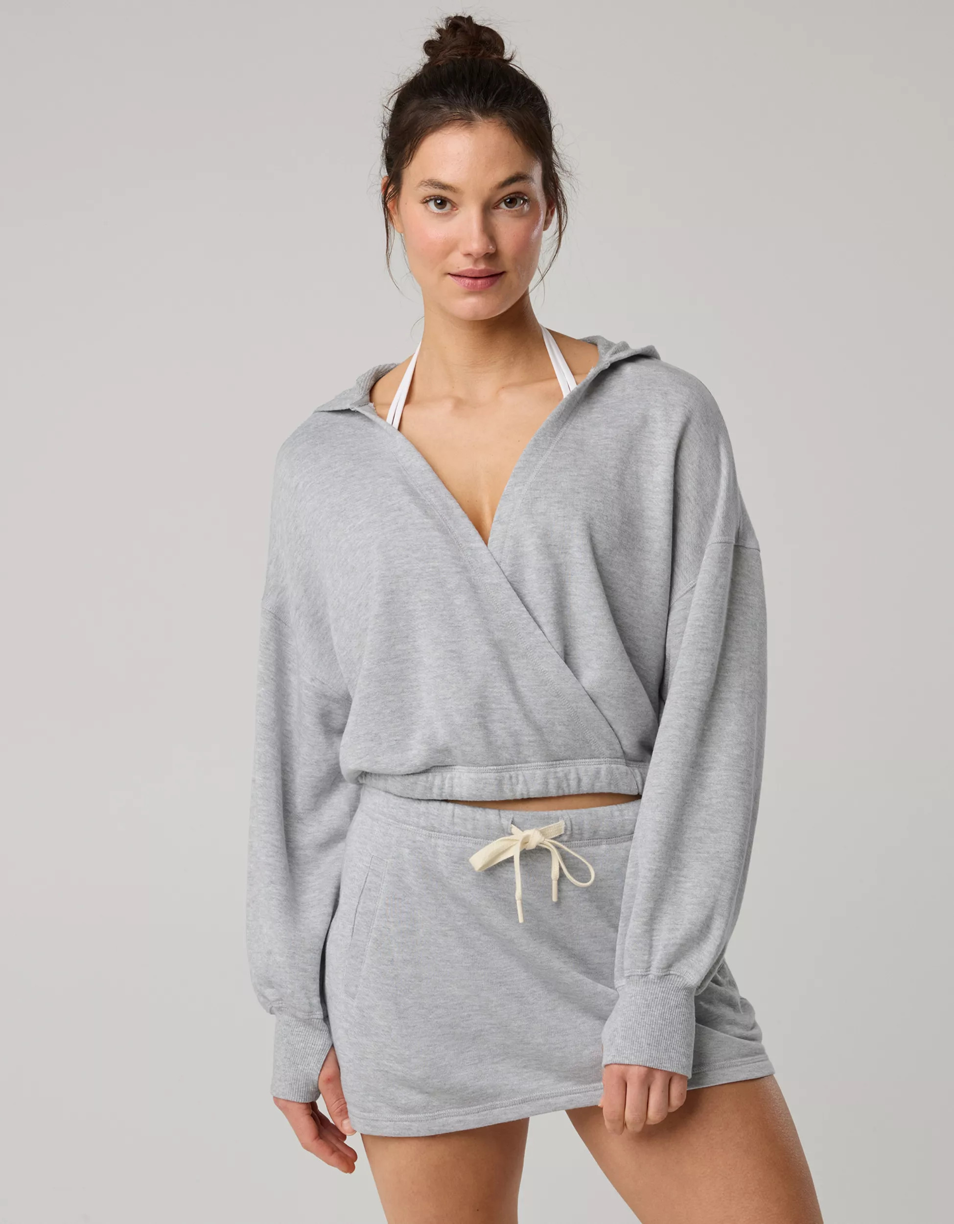 OFFLINE By Aerie Keep It 100 Terry Wrap Hoodie | Aerie